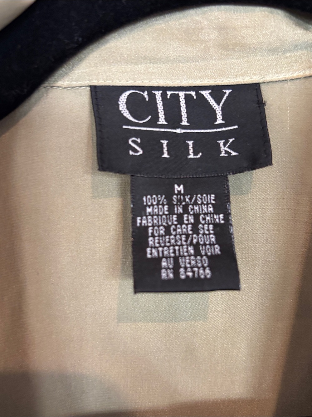 Vtg SILK poplin blouse‎ - Picture 6 of 6